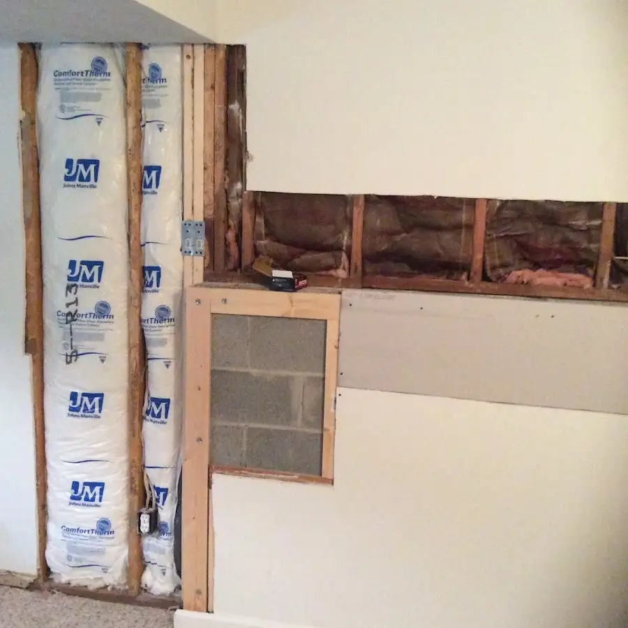 Wall insulation replacement during Odor Removal & Deodorization in Northville